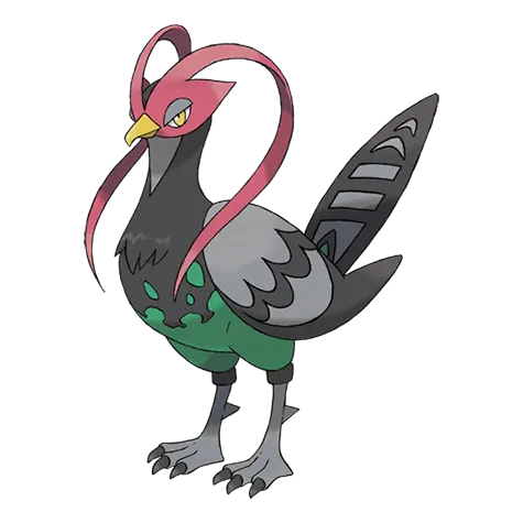 Unfezant - Normal/Flying type Pokémon #521, official artwork