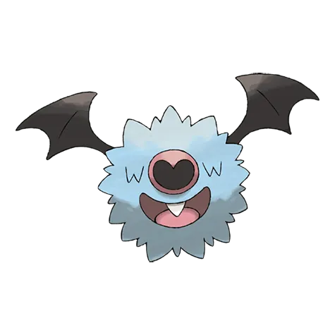 Woobat - Psychic/Flying type Pokémon #527, official artwork