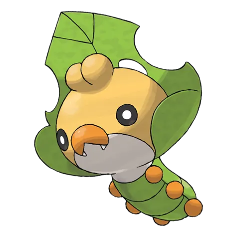 Sewaddle - Bug/Grass type Pokémon #540, official artwork