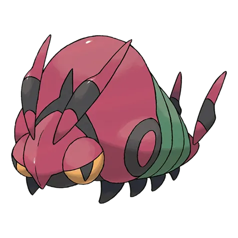 Venipede - Bug/Poison type Pokémon #543, official artwork