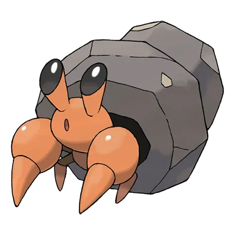 Dwebble - Bug/Rock type Pokémon #557, official artwork
