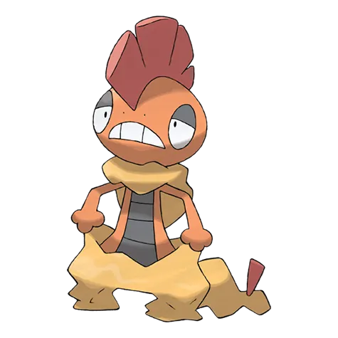 Scrafty - Dark/Fighting type Pokémon #560, official artwork