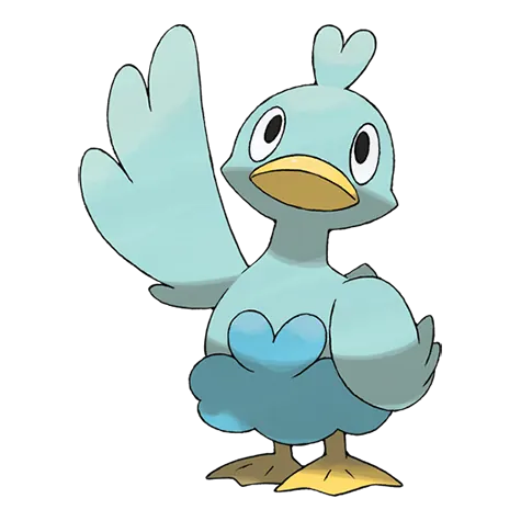 Ducklett - Water/Flying type Pokémon #580, official artwork