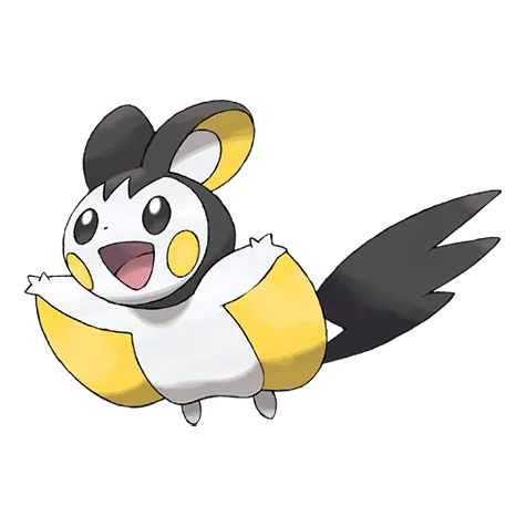 Emolga - Electric/Flying type Pokémon #587, official artwork