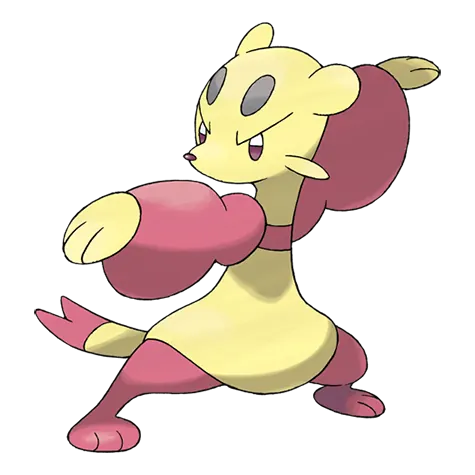 Mienfoo - Fighting type Pokémon #619, official artwork