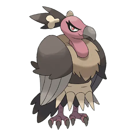 Mandibuzz - Dark/Flying type Pokémon #630, official artwork