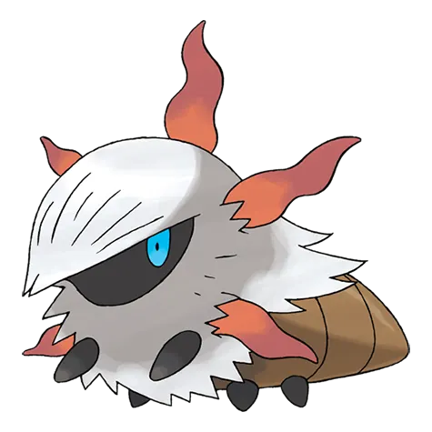 Larvesta - Bug/Fire type Pokémon #636, official artwork