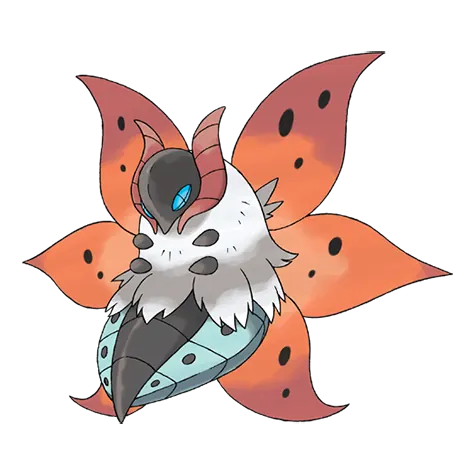 Volcarona - Bug/Fire type Pokémon #637, official artwork