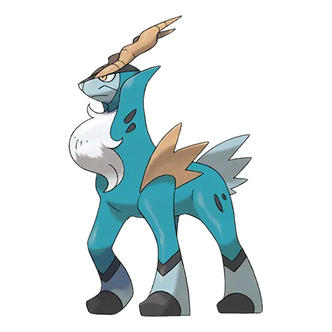 Cobalion - Steel/Fighting type Pokémon #638, official artwork