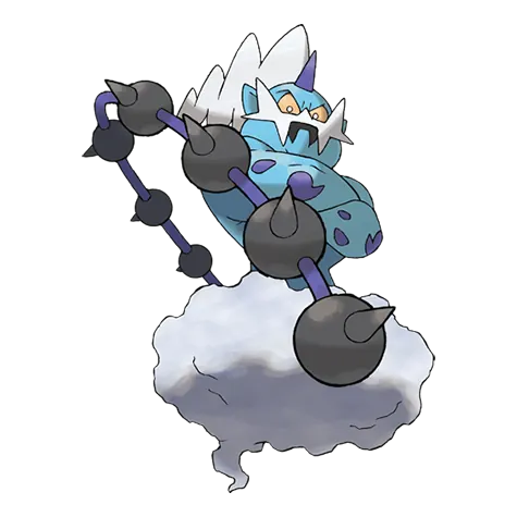 Thundurus - Electric/Flying type Pokémon #642, official artwork