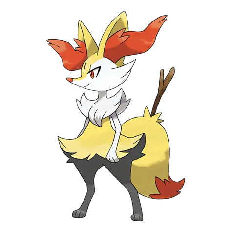 Braixen - Fire type Pokémon #654, official artwork