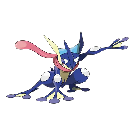 Greninja - Water/Dark type Pokémon #658, official artwork