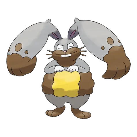 Diggersby - Normal/Ground type Pokémon #660, official artwork
