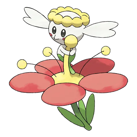 Flabébé - Fairy type Pokémon #669, official artwork