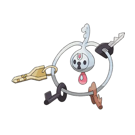 Klefki - Steel/Fairy type Pokémon #707, official artwork