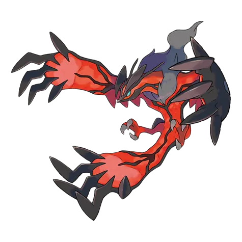 Yveltal - Dark/Flying type Pokémon #717, official artwork