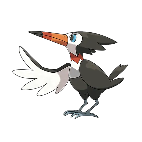 Trumbeak - Normal/Flying type Pokémon #732, official artwork