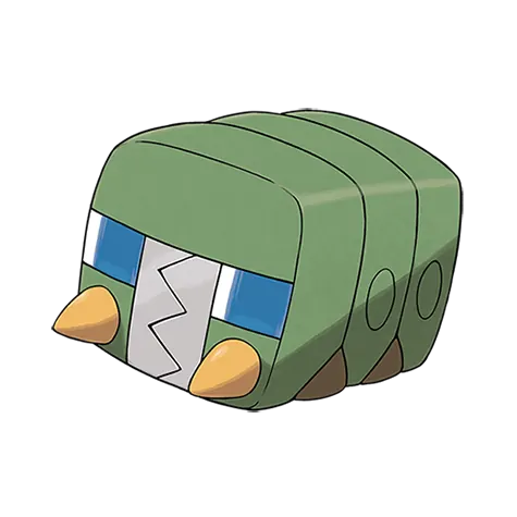 Charjabug - Bug/Electric type Pokémon #737, official artwork