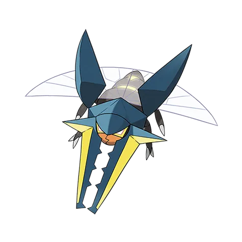 Vikavolt - Bug/Electric type Pokémon #738, official artwork