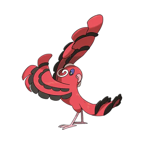 Oricorio - Fire/Flying type Pokémon #741, official artwork