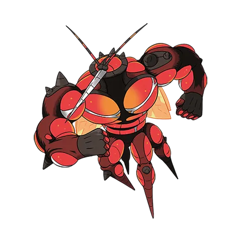 Buzzwole - Bug/Fighting type Pokémon #794, official artwork
