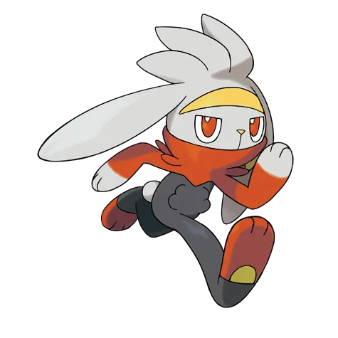 Raboot - Fire type Pokémon #814, official artwork
