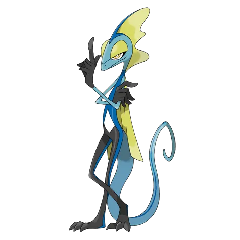 Inteleon - Water type Pokémon #818, official artwork