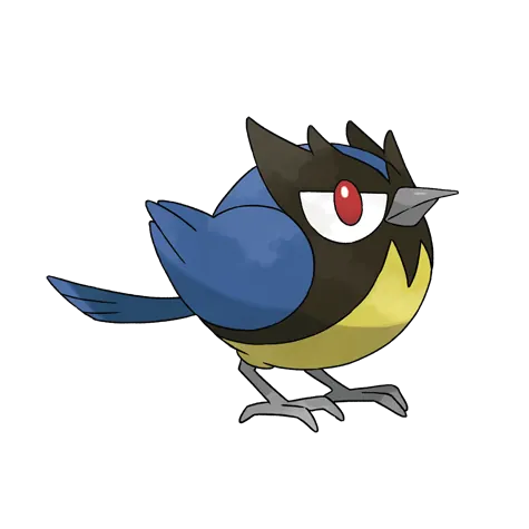 Rookidee - Flying type Pokémon #821, official artwork
