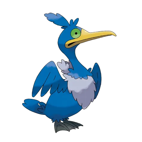 Cramorant - Flying/Water type Pokémon #845, official artwork