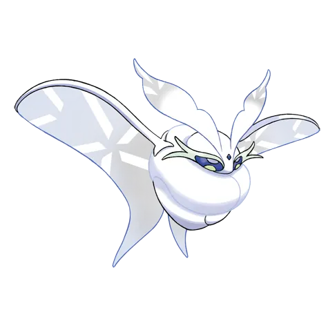 Frosmoth - Ice/Bug type Pokémon #873, official artwork