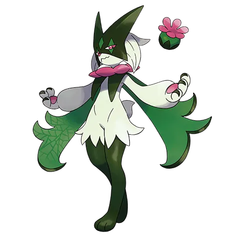Meowscarada - Grass/Dark type Pokémon #908, official artwork