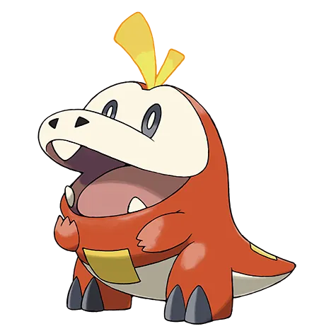 Fuecoco - Fire type Pokémon #909, official artwork