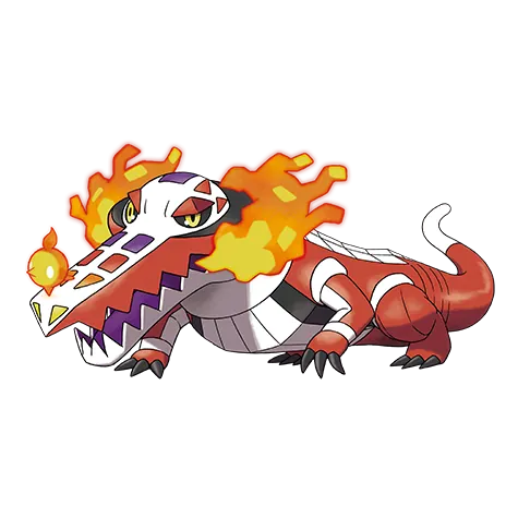 Skeledirge - Fire/Ghost type Pokémon #911, official artwork