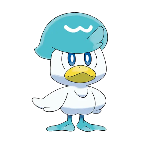 Quaxly - Water type Pokémon #912, official artwork