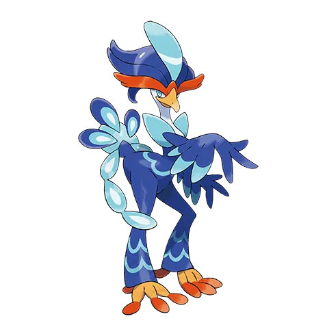 Quaquaval - Water/Fighting type Pokémon #914, official artwork
