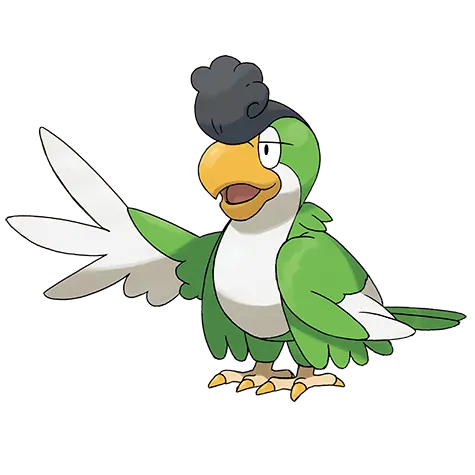 Squawkabilly - Normal/Flying type Pokémon #931, official artwork