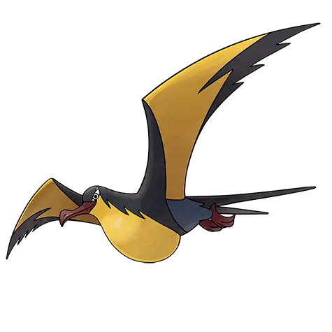 Kilowattrel - Electric/Flying type Pokémon #941, official artwork