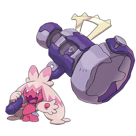 Tinkaton - Fairy/Steel type Pokémon #959, official artwork